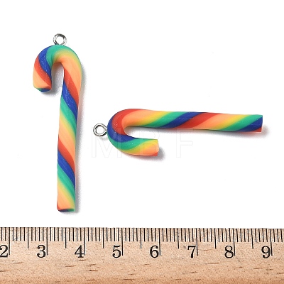 Handmade Polymer Clay Big Pendants CLAY-P005-05P-05-1