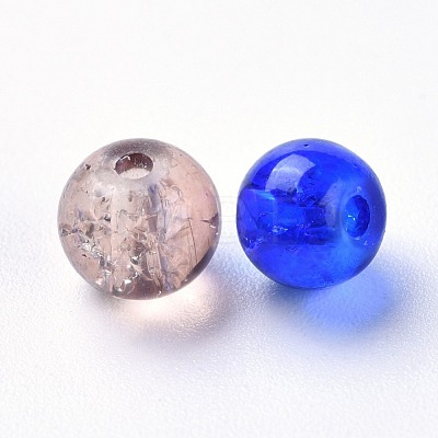 Baking Painted Crackle Glass Beads DGLA-X0006-6mm-04-1