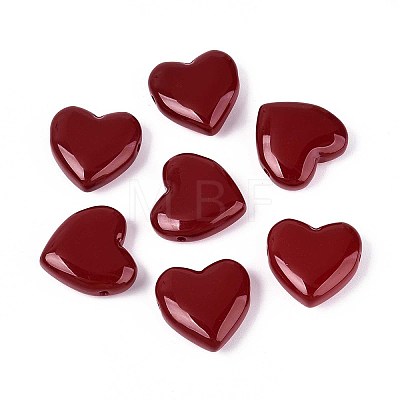 Dyed & Heated Imitation Jade Glass Beads GLAA-T023-44G-1