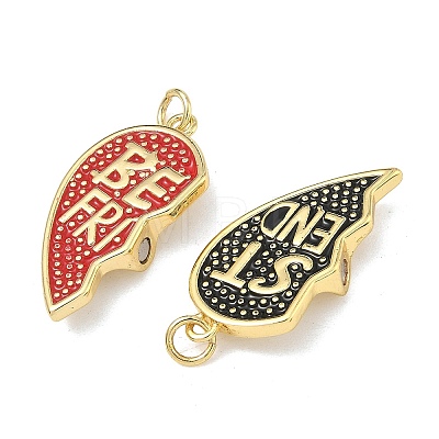Brass Enamel Pendants KK-A293-02G-02-1