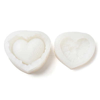 Heart with Rose DIY Storage Box Silicone Molds DIY-G099-01B-1