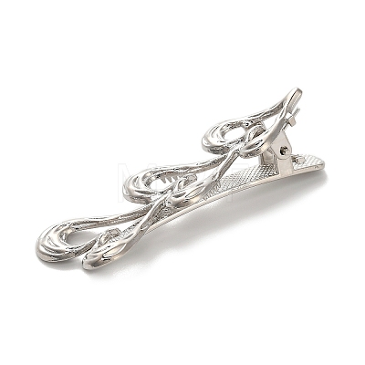 Alloy Alligator Hair Clips AJEW-A061-01E-P-1