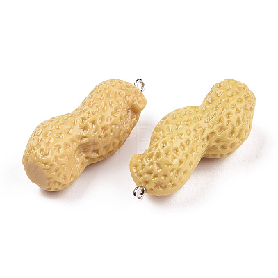 Opaque Resin Pendants RESI-N021-31A-1-1