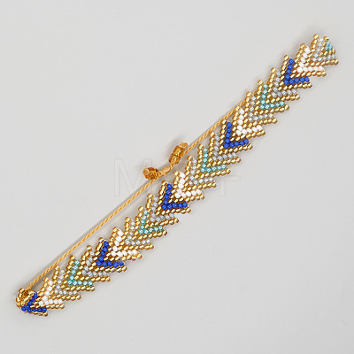 Adjustable Bohemian Style Handmade Miyuki Seed Bead Rainbow Arrow Beaded Bracelets for Women VB1901-2-1