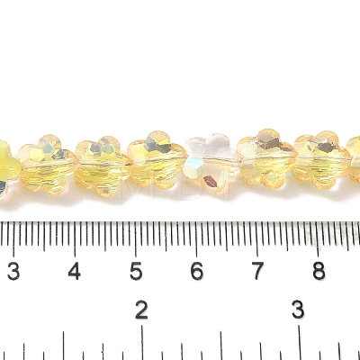 Electroplate Glass Beads Strands EGLA-B006-04A-HP01-1