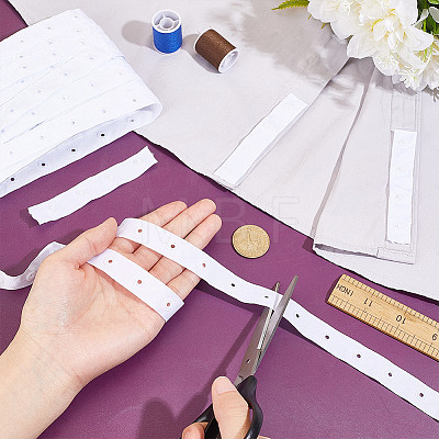 10 Yards Plastic Snap Button Tape FIND-HY0004-79A-1