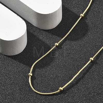 Brass Satellite Chains Necklaces for Women NJEW-D302-16G-1