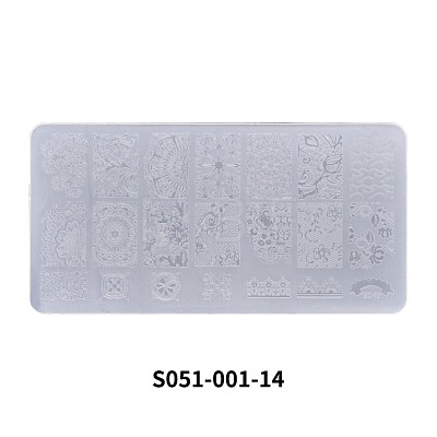 Polypropylene(PP) Nail Art Stamping Plates MRMJ-S051-001-14-1