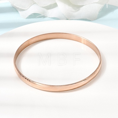 304 Stainless Steel Plain Bangles for Women Men BJEW-Z167-01M-03-1