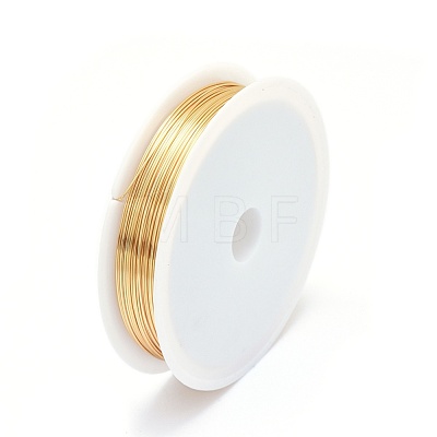 Eco-Friendly Round Copper Jewelry Wire CWIR-P001-01-0.5mm-1