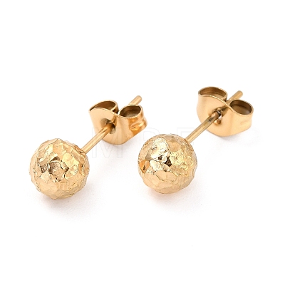 Ion Plating(IP) 304 Stainless Steel Stud Earring Findings STAS-I183-09A-G-1
