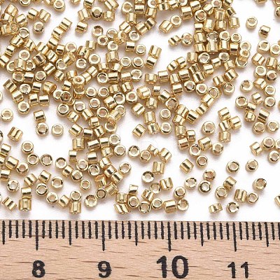 Plated Glass Cylinder Beads SEED-S047-E-005-1