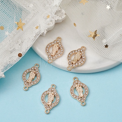 Religion Alloy Connector Charms with Crystal Rhinestone FIND-YW0003-47-1
