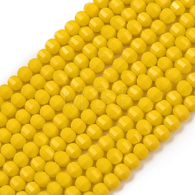 Opaque Glass Beads Strands GLAA-G125-01C-03-1