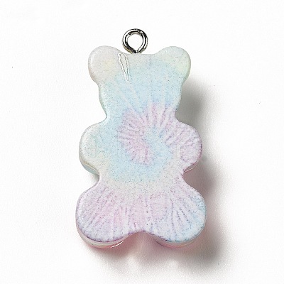 Translucent Resin Pendants X1-CRES-K010-01B-1