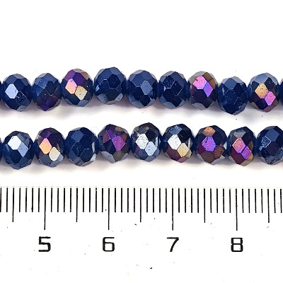 Baking Electroplate Glass Beads Strands LS-DGLA-A039-J6MM-B04-1