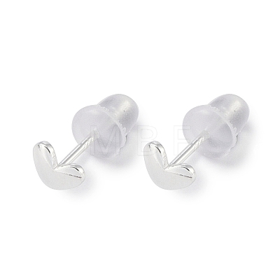 999 Fine Silver Stud Earrings for Women EJEW-S215-30S-07-1