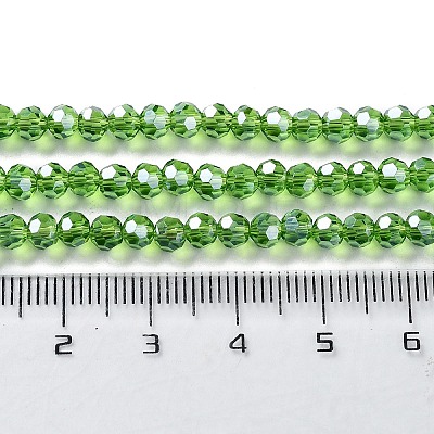 Electroplate Glass Bead Strands LS-EGLA-R015-4mm-14-1