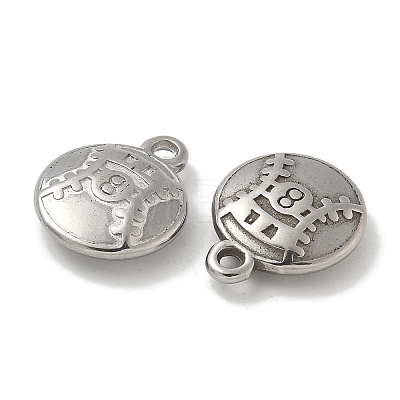 Anti-Tarnish 304 Stainless Steel Pendants STAS-Q334-12P-02-1