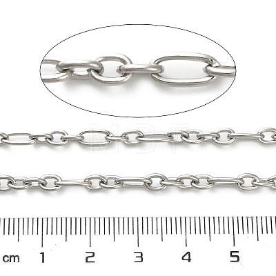 304 Stainless Steel Figaro Chains CHS-A016-23P-A-1