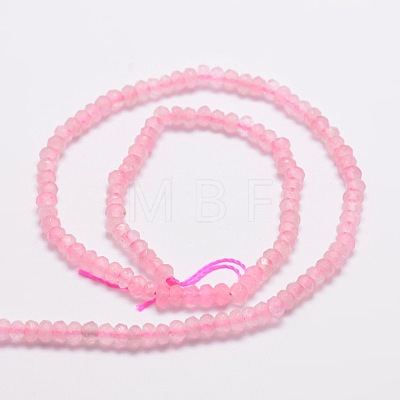 Dyed Natural Malaysia Jade Rondelle Beads Strands X-G-E316-2x4mm-32-1