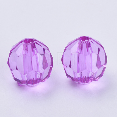 Transparent Acrylic Beads TACR-Q257-10mm-V48-1