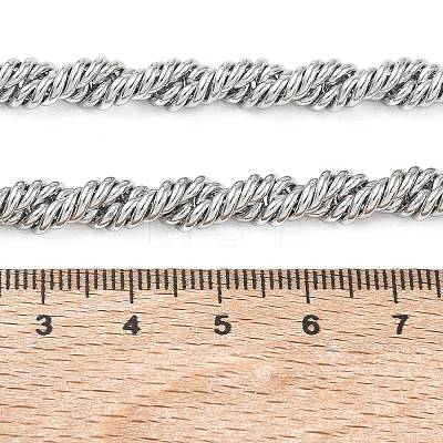 6MM 304 Stainless Steel Rope Chain Necklaces SA-CBA2696-04P-1