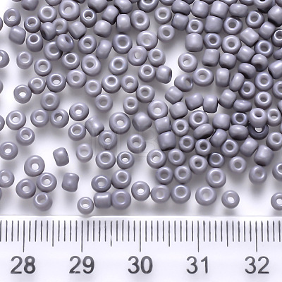 8/0 Baking Paint Glass Round Seed Beads SEED-S036-01B-09-1