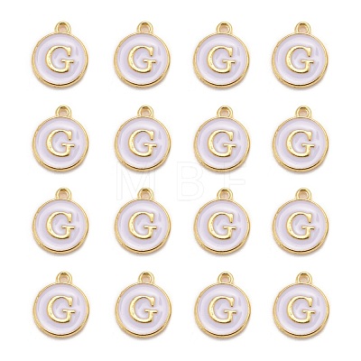 Golden Plated Alloy Charms X-ENAM-S118-01G-1