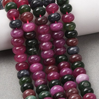 Natural White Jade Beads Strands G-E507-01-M-1