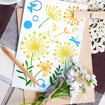 Plastic Drawing Painting Stencils Templates DIY-WH0396-224-1