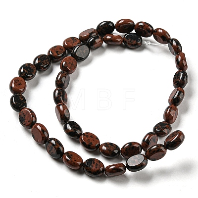 Natural Mahogany Obsidian Beads Strands G-M420-D01-01-1