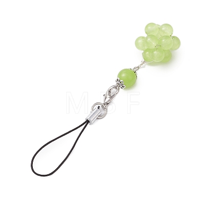 Flower Natural & Dyed Malaysia Jade Pendant Decorations KEYC-JKC00956-1