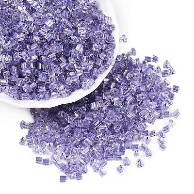 6/0 Transparent Inside Colours Glass Seed Beads SEED-N006-003E-1