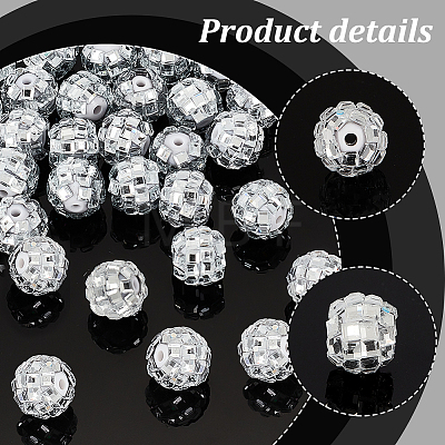   Plastic Rhinestone Beads KY-PH0001-96-1