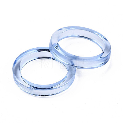 Transparent Acrylic Finger Rings RJEW-T010-02A-1