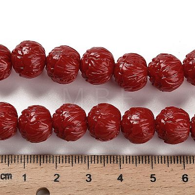 Synthetic Coral Carved Beads Strands CORA-H003-03-1