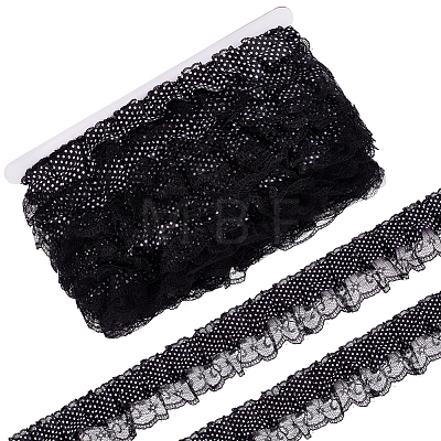 20M Polka Dot Polyester Ribbons SRIB-BC0001-52B-1