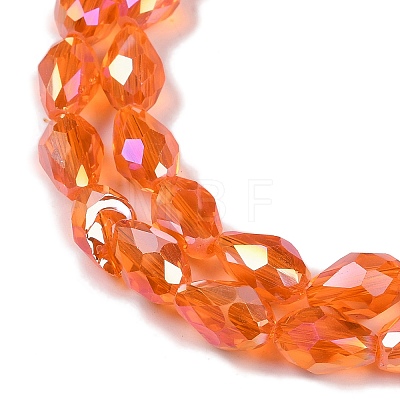 Transparent Electroplate Glass Beads Strands LS-EGLA-N013-T6mm-B09-1