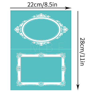 Self-Adhesive Silk Screen Printing Stencil DIY-WH0173-021-W-1