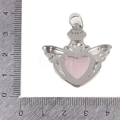 Natural Rose Quartz Pendants G-I366-01P-18-1