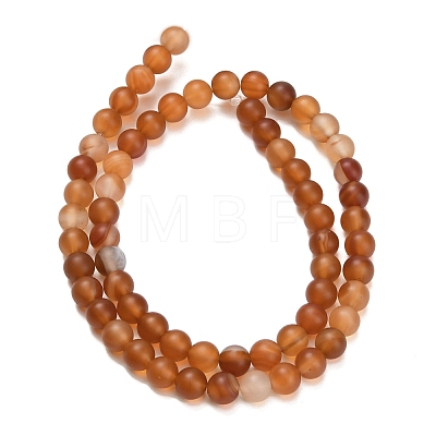 Natural Carnelian Beads Strands G-L642-G01-6mm-1