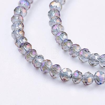 Electroplate Glass Beads Strands EGLA-D020-3x2mm-73-1