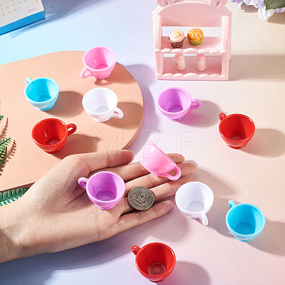 25Pcs 5 Styles Plastic Mini Teacup DJEW-TA0001-51-1
