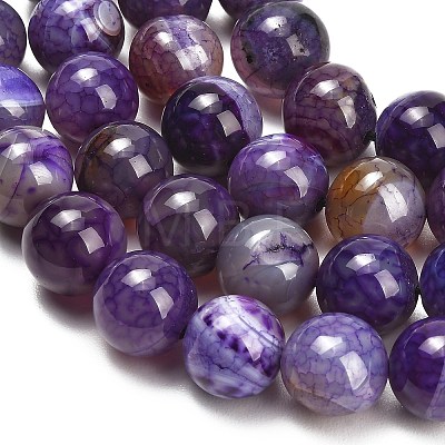 Natural Dragon Veins Agate Beads Strands GG-L001-L01-01-1