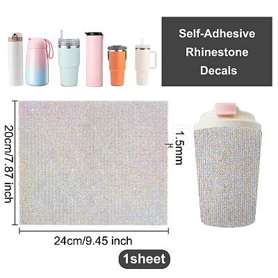 Self-Adhesive Rhinestone Stickers DIY-WH0430-210A-1