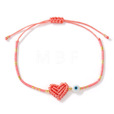Glass Seed Bead & Glass Braided Bead Bracelets PP1183-3-1