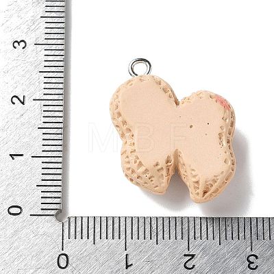 Resin Iron Pendants RESI-D280-17-1