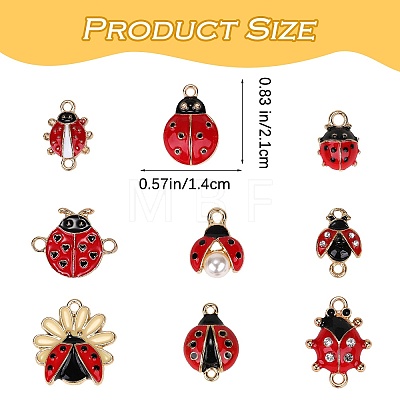 DIY Ladybug Jewelry Making Finding Kit FIND-SZ0003-45-1