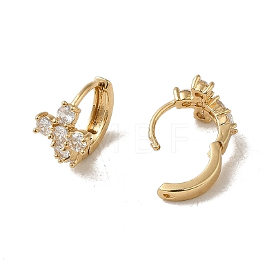KC Gold Plated Brass Micro Pave Cubic Zirconia Hoop Earring EJEW-L271-11KCG-01-1